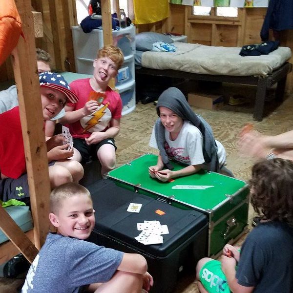 campers playing a game